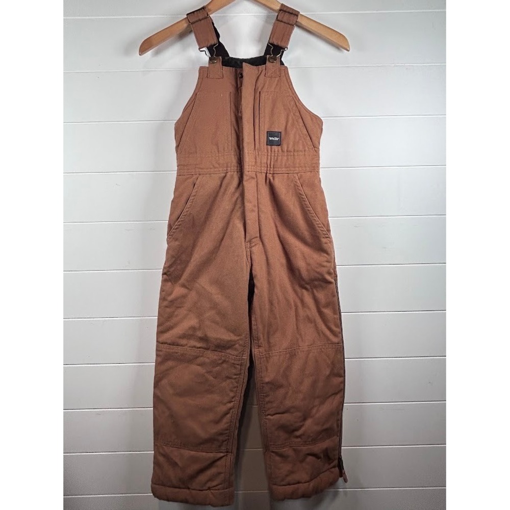 Walls Kidz Grow‎ System Brown Overalls Medium Insulated Winter Snow Pants